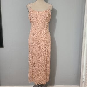 Sam‎ Edelman Lace Sheath Dress - Blush Size 8